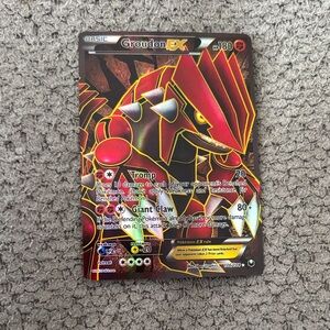 Pokemon Groudon EX Trading Card full art ultra rare